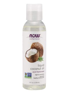 now NOW Solutions Coconut Oil, 4 fl oz, 100% Pure, Moisturizes & Nourishes Skin & Hair  - Image 1