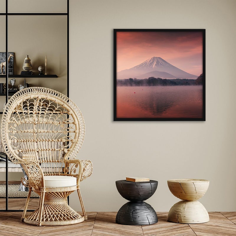 Americanflat 30x30 Picture Frame with Polished Plexiglass - Streamline Collection - Thin Border Square Frame for Wall Display - Hanging Hardware Included - Black - Image 4