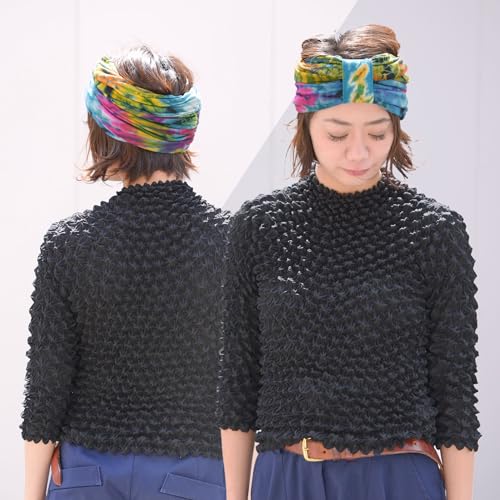 CHARM Hippie Headband Womens Turban - Boho Bandana Hair Wrap Men Head Band Scarf C - Image 4