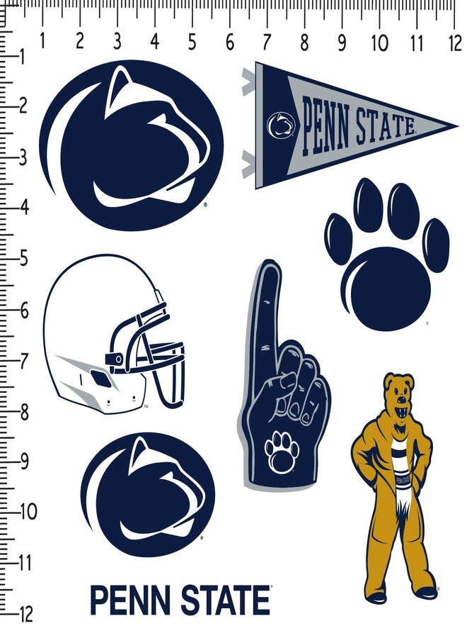 GRAPHICS & MORE Penn State University 10ct Vinyl Sticker Pack – Large Waterproof Nittany Lions, Paw Print, Helmet & Mascot Decals for Laptops, Water Bottles, Tablets, Scrapbooks, Vehicles & More - Image 2