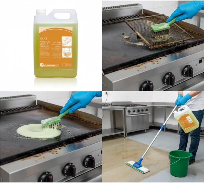 KG1 High Efficiency Grease Remover 5L Kitchen Guard Pro KG1 Powerful Cleaner & Degreaser - 5L - Ultra Concentrated (Kitchen Guard Pro KG1 Heavy Duty Cleaner & Degreaser - Image 2