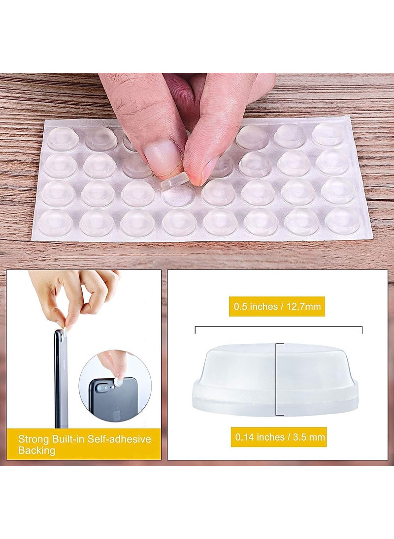 EASTHILL Door Stoppers Wall Protector Silicone Door Knob Guard Wall Shield SelfAdhesive Door Handle Bumper Silencer for Home Office Walls A100  - Image 2