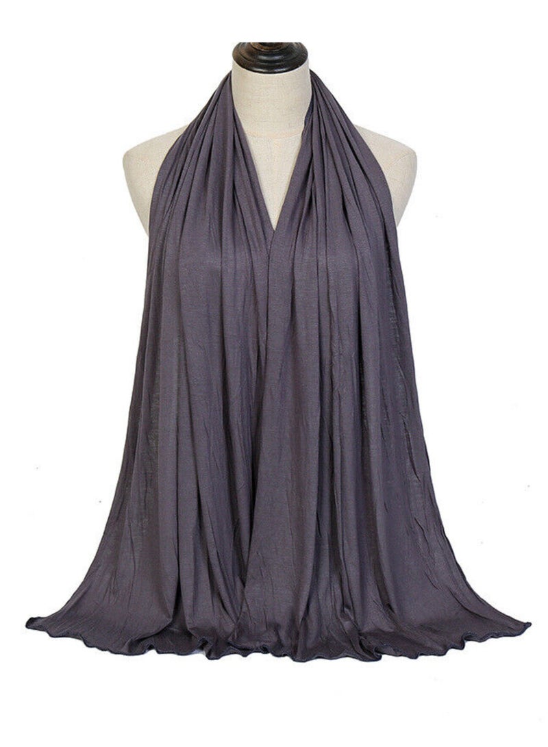 Sky cashmere Stretch Scarf 65 X 165 Cm Dark Grey 