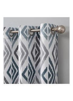 Intex Curtains House Linen Velvet Sabia Curtain Modern Sheer Design With Steel Grommets 1 Pcs  - Image 2