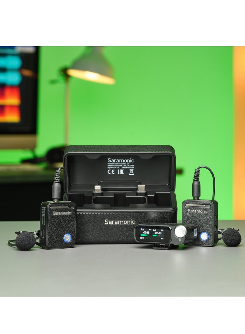 Saramonic Ultra-03 2-Person Wireless Microphone System with Timecode with Lavalier Mics - Image 2