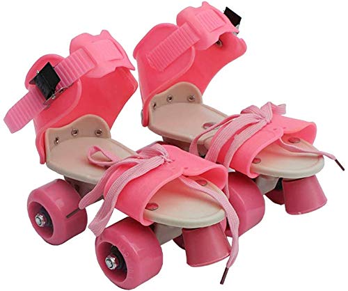 AUTHFORT Roller Skates for Girls Age Group 7-12 Years Adjustable Inline Skating Shoes with School Sport-Multi Colour (Pink) - Image 4
