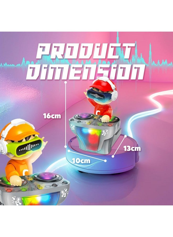 Goyal's DJ Robot Pig Toy for Kids - Musical Robot with LED Lights, Crawling Toys for Little Kids, 1-4 Years - Multicolor - Image 3