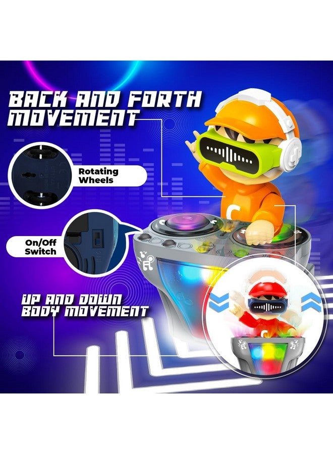 Goyal's DJ Robot Pig Toy for Kids - Musical Robot with LED Lights, Crawling Toys for Little Kids, 1-4 Years - Multicolor - Image 5