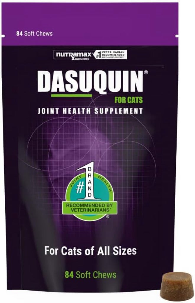 Nutramax Laboratories Nutramax Dasuquin Joint Health Supplement for Cats - With Glucosamine, Chondroitin, ASU, Boswellia Serrata Extract, Green Tea Extract, and Omega-3, 84 Soft Chews - Image 1