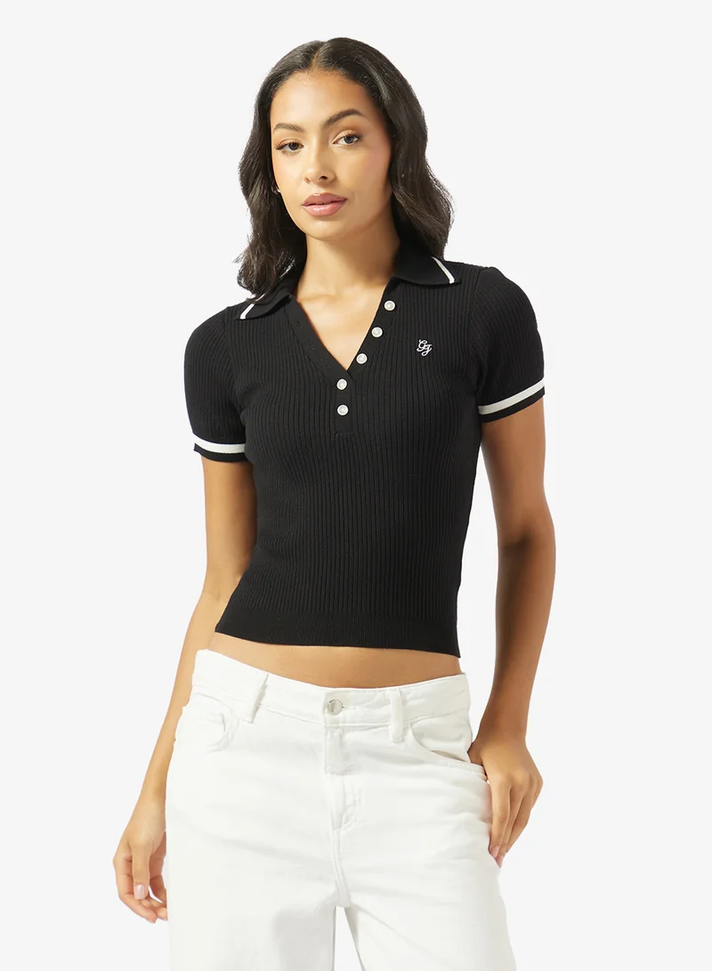 جيس جينز كنزة بياقة بولو