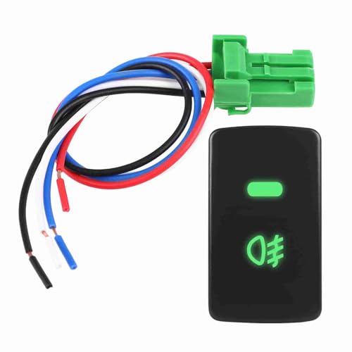 Aramox Fog Light Switch,5 Pin Black Plastic Car Push Button Fog Light Switch for CRV - Image 1