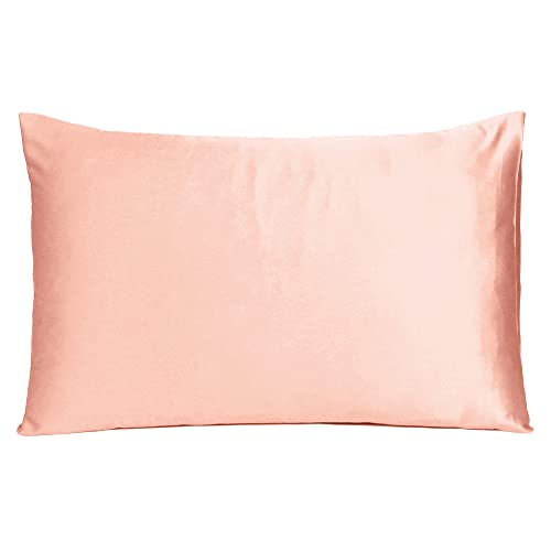 Oussum Satin Silk Pillowcase Pillow Case Covers with Envelop Closure for Hair and Skin Home Bed Decor Set of 2 Pillowcase Free 3 pcs scrunchies (Queen, Terracotta) - Image 4