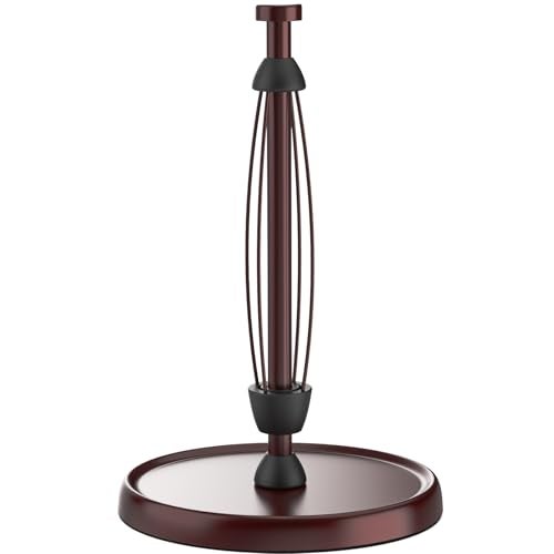 Swaitee Oil Rubbed Bronze Paper Towel Holder Countertop, Bronze Kitchen Accessories Decor, Stainless Steel, Paper Towel Roll Holder Stand with Ratchet Mechanism for Kitchen Bathroom Farmhouse Essentials - Image 1