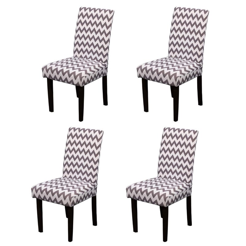 yeession stretch كرسي الطعام يغطي مقعد قابلة للغسل قابلة للغسل بارسون كرسي حامي زلة لحفلات غرفة الطعام حفلات فندق مجموعة من 4 (Style 16) - Image 1