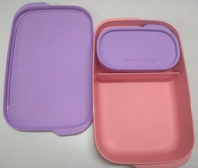 Tupperware صندوق تيفين بلاستيك ميديم من تابروير، مجموعة أخضر وأزرق من 2 (500 مل لكل منهما) - Image 5