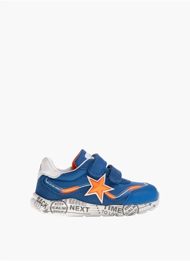 Pablosky Boys Panelled Casual Shoes With Hook And Loop Closure