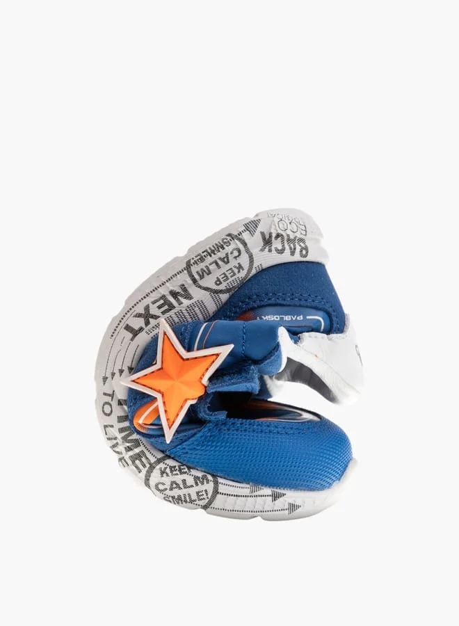 Pablosky Boys Panelled Casual Shoes With Hook And Loop Closure