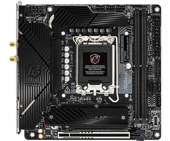 ASRock Phantom Gaming Intel Z790I Lightning Wifi Ddr5 Dimms Up To 8600+ (Oc) Mhz 128Gb Lga1700 M.2 Mini-Itx Motherboard Sata3 6.0 Gb/S Z790 802.11Axe Wi-Fi 6E Pcie 5.0 X16 - Image 5