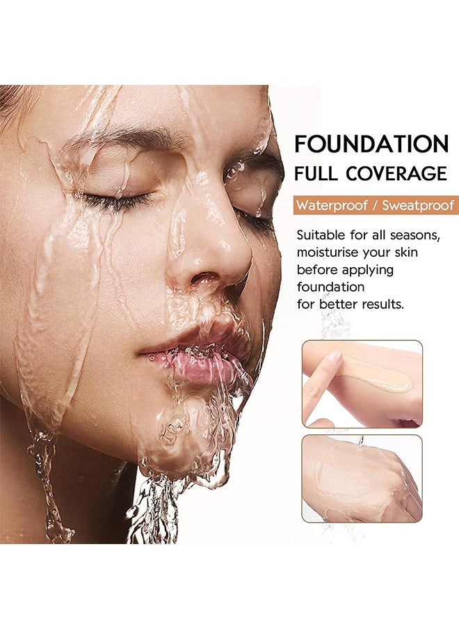 Anglicolor Matte Liquid Foundation, Waterproof Full Coverage Flawless Foundation Makeup, Longwear Up to 12Hr Wear (30ml)  - Image 5
