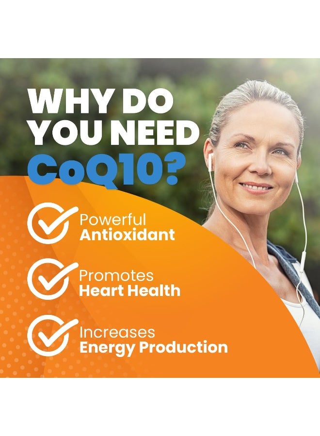 Doctor's Best High Absorption CoQ10 with BioPerine, Gluten Free Naturally Fermented, Heart Health & Energy Production, 100 mg, 60 SoFtgels - Image 5