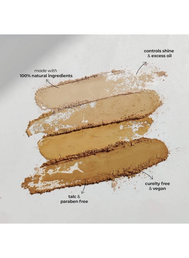 روبيز أورجانيك بودرة تثبيت مضغوطة غير لامعة بدون مسام مع عامل حماية من أشعة الشمس للنساء لجميع أنواع البشرة، مكياج للوجه، تتحكم في الزيوت، تخفي العيوب وتمنح البشرة إشراقة، طبيعية، غير مجربة على الحيوانات، نباتية وخالية من البارابين - درجة اللون Sp2، 9 جرام، بيج - Image 1