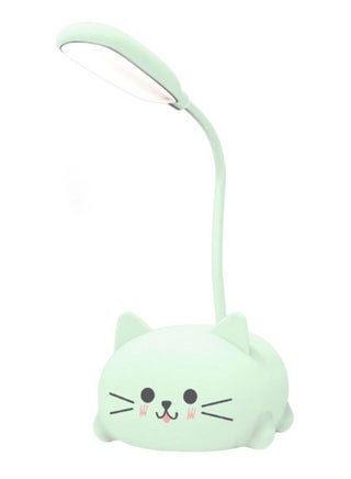 Mini Cat USB Lamp LED Cute Animal Night Light Rechargeable Table Lamp Bedside Lamp, Eye Caring reading lights for Toddlers Kids Bedrooms, Living Room, Green - pzsku/Z36AFE6E2D0655DBA7A8AZ/45/_/1679912540/b806670c-f882-423b-b79d-39b1d4900a0e