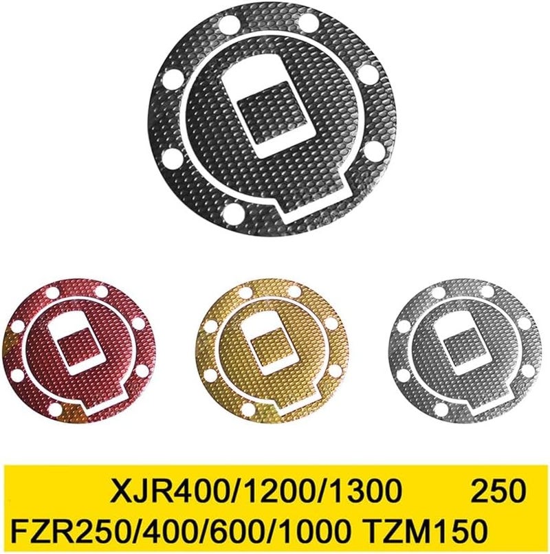 غطاء وقود دراجة نارية حمراء من ألياف الكربون، لوح حماية خزان الوقود ملصق لطرازات XJR و FZR - Image 5