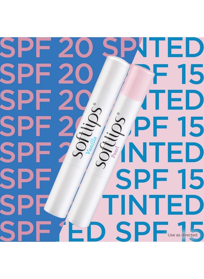 Softlips Daily Lip Moisturizer For Very Dry Lips With Spf, Pearl Tint & Vanilla Flavor Lip Balm, Hydrates, Soothes & Prevents Dry, Chapped Lips, Smooth Glide Formula, Dermatologist Tested, Pack Of 2 Chap Sticks - Image 4