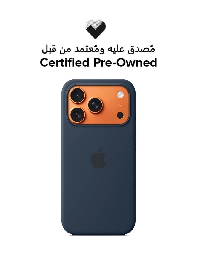 Apple Certified Pre Owned - iPhone 17 Pro Silicone Case with MagSafe – Midnight - Image 1