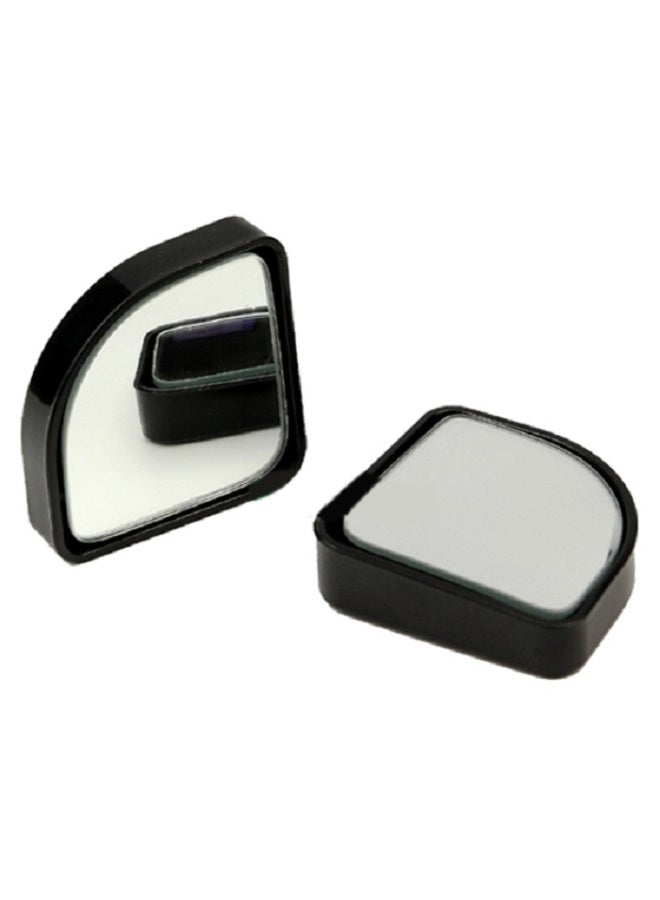 Pair of Auto Car Adjustable Push Rearview View Convex Mirror Wide Angle Sector Blind Spot Mirror - Image 1
