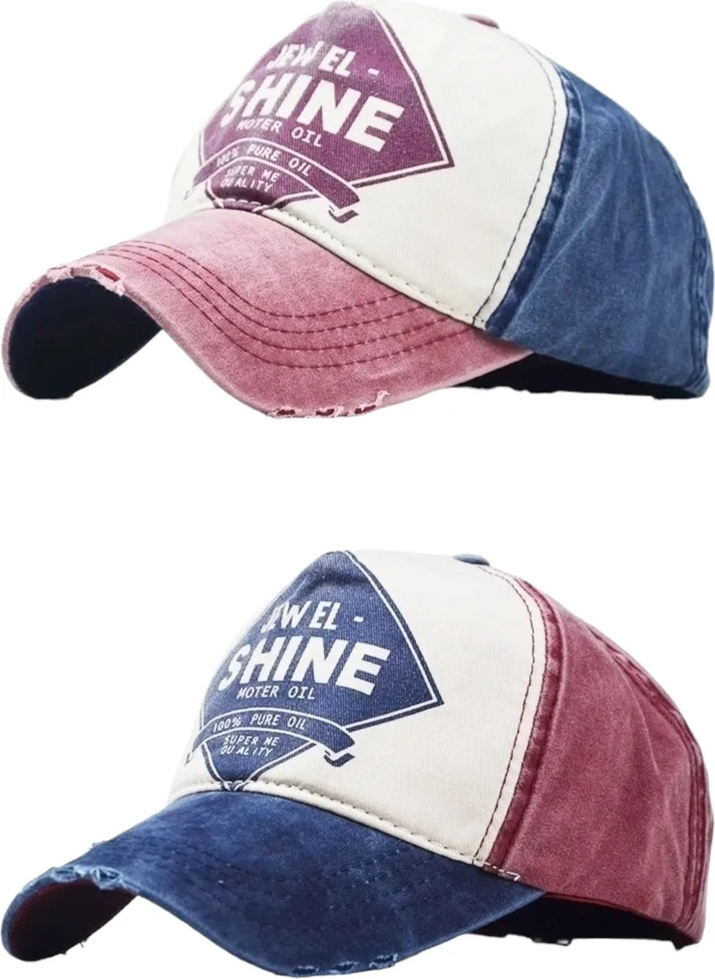 تيزجيلسين Unisex Antique Jewel Shine Adjustable Baseball Cap Hat Baseball Hat Set of 2