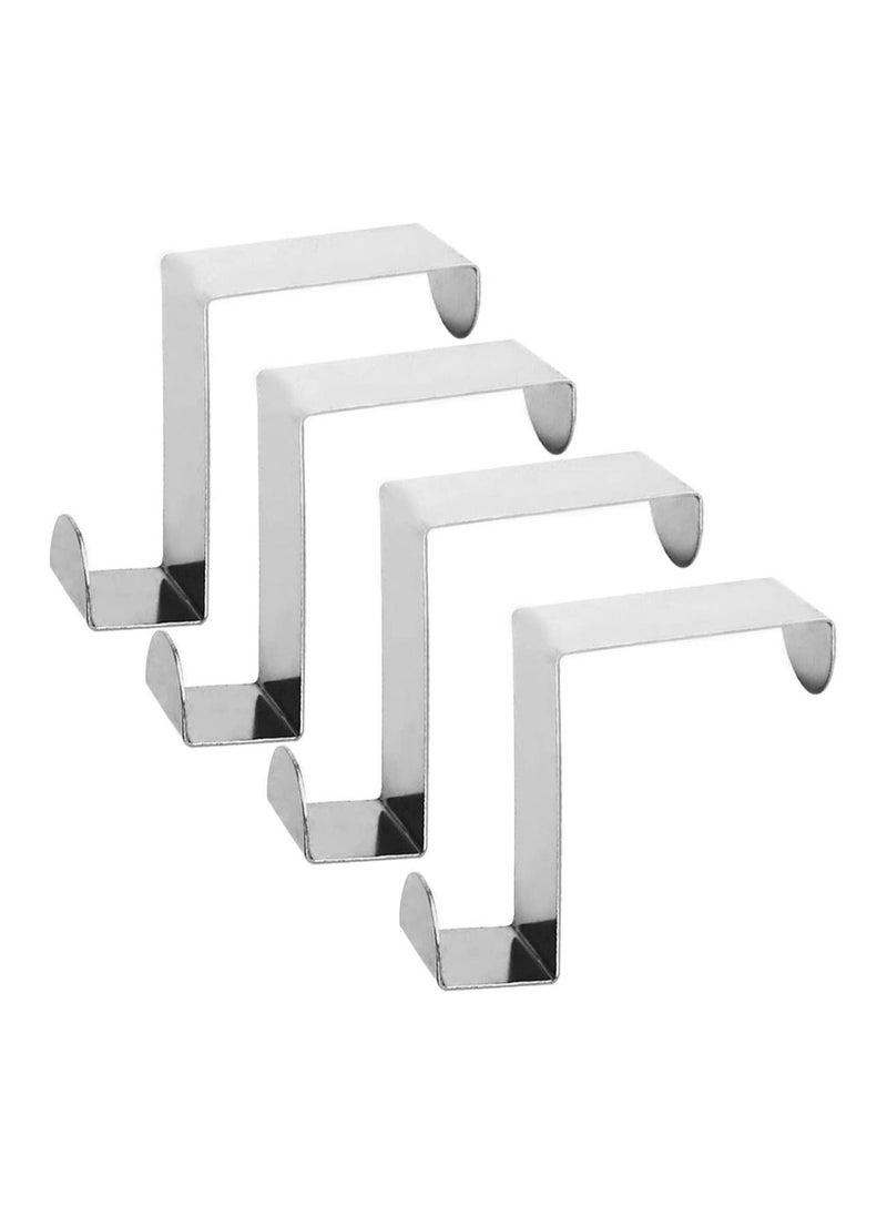 Bathroom Hook, Towel Over Door Hooks Hanger for Coat Stand, Towel, Clothes Bedroom, Hangers Helps Tidy Rooms and Saves, 4PACK - Image 1