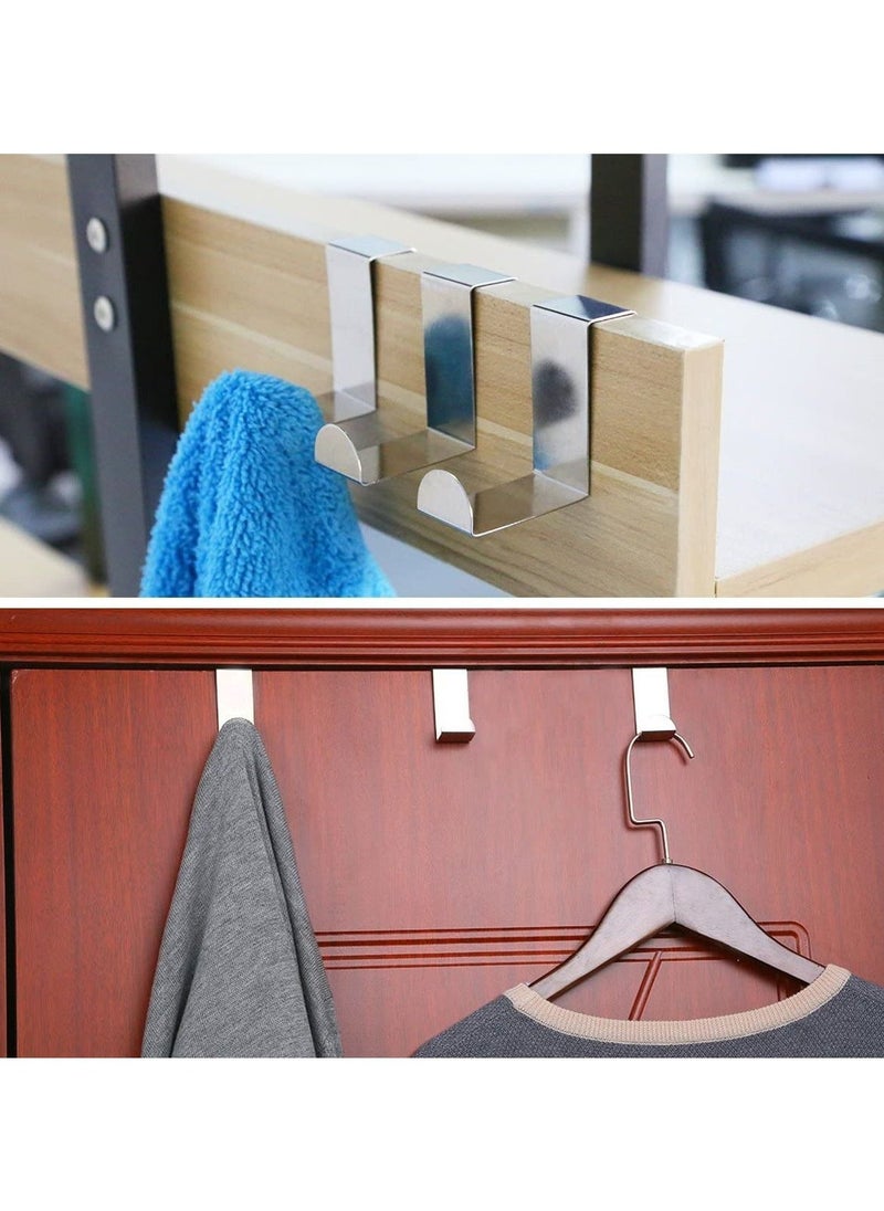 Bathroom Hook, Towel Over Door Hooks Hanger for Coat Stand, Towel, Clothes Bedroom, Hangers Helps Tidy Rooms and Saves, 4PACK - Image 2