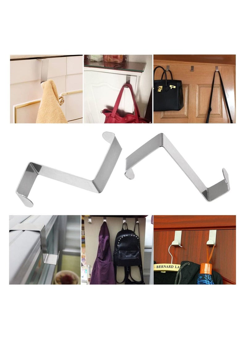 Bathroom Hook, Towel Over Door Hooks Hanger for Coat Stand, Towel, Clothes Bedroom, Hangers Helps Tidy Rooms and Saves, 4PACK - Image 4