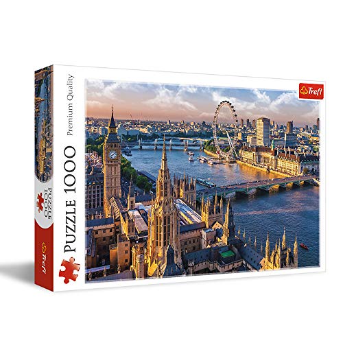 Trefl London 1000 Piece Jigsaw Puzzle Red 27x19 Print DIY Jigsaw Creative Fun Classic Puzzle for Adults and Children from 14 Years Old - Image 1