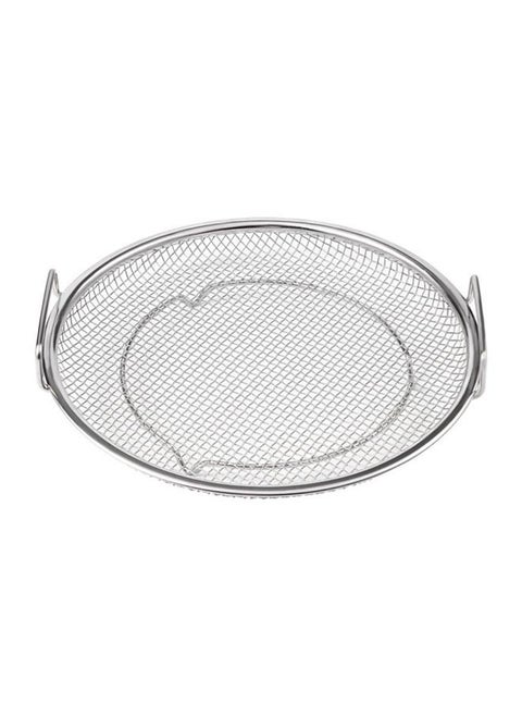 Frying Oil Drain Rack Stainless Steel Filter Tool for Fried Food Round 22cm with Handle
