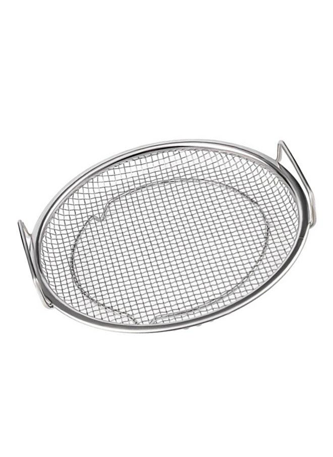 Thoraya Frying Oil Drain Rack Stainless Steel Filter Tool for Fried Food Round 22cm with Handle  - Image 2