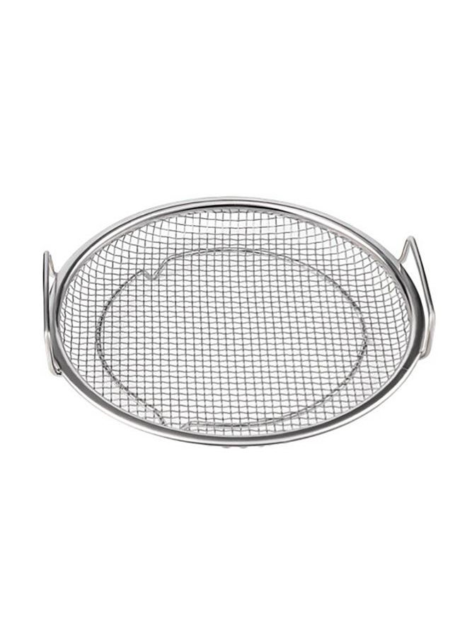 Thoraya Frying Oil Drain Rack Stainless Steel Filter Tool for Fried Food Round 22cm with Handle  - Image 3