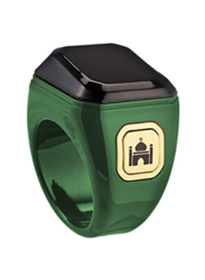 BSTWSH 20mm Zikr Smart Ring, with Bluetooth connection, vibration reminder, Tasbih counter and 5 daily prayer reminders, specially designed for Middle Eastern Arab countries  - Image 1