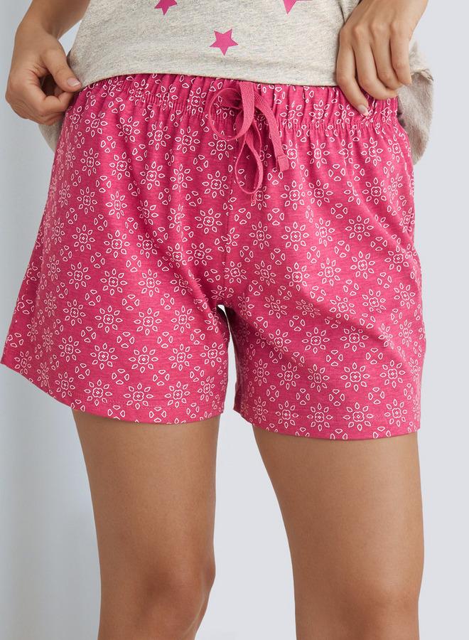 سبلاش فيڤ طقم بيجامة قطنية تي شيرت وشورت - Image 4