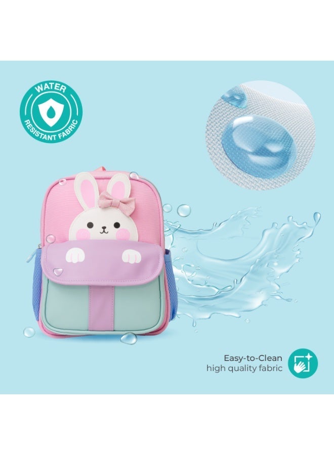 Moon Kids Preschool Backpack Ages 3–6, Cute 3D Bunny Design, Lightweight Waterproof School Bag with Comfortable Padded Straps, Ideal for Lunch, Daycare and Travel - Image 3
