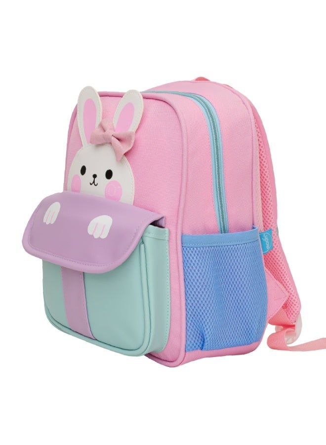 Moon Kids Preschool Backpack Ages 3–6, Cute 3D Bunny Design, Lightweight Waterproof School Bag with Comfortable Padded Straps, Ideal for Lunch, Daycare and Travel - Image 1