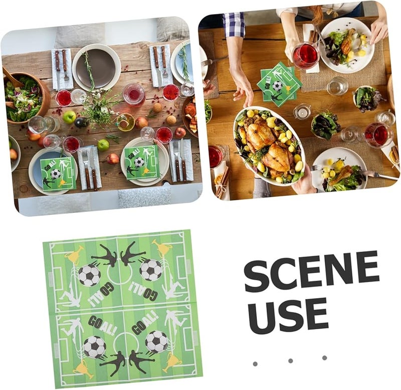 مناديل كرة القدم 20 قطعة ناعمة وماصة ومتينة لمستلزمات الحفلات - Image 4