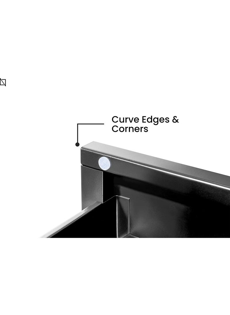 Under Desk Storage Drawer, Standing Desk Accessories By Navodesk (Black)