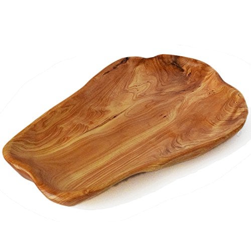 Cospring Root Wood Dish Party Platter and Tray for Sandwich Bread Serving appetizer display Vintage ring dish Hand Carved Artworks 1012 inch - Image 1