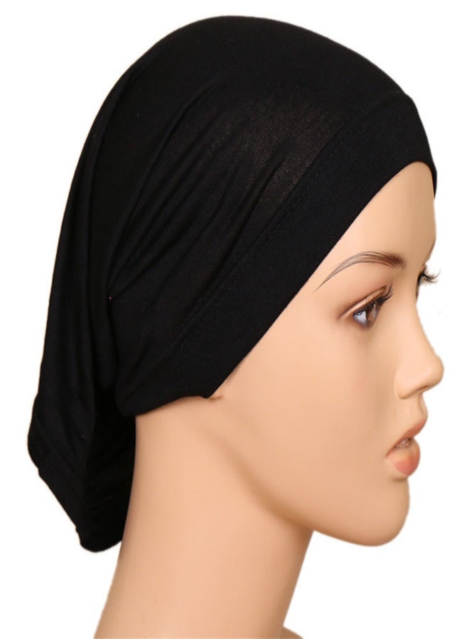 2 PCS Muslim Women Stretch Under Scarf Hijab Bonnet Cap Solid Color Head Wear Hijab Tube Under Caps for Hijabs - Image 3