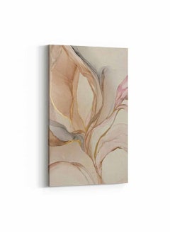 LOWHA Framed Canvas Wall Art Stretched Over Wooden Frame, Abstract Painting, For Home, Living Room, Office Decor  - Image 1
