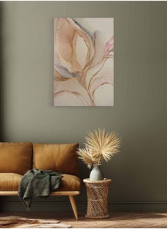 LOWHA Framed Canvas Wall Art Stretched Over Wooden Frame, Abstract Painting, For Home, Living Room, Office Decor  - Image 2