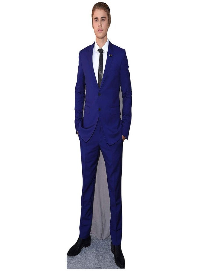 Star Cutouts SC2084 Justin Bieber Blue Suit Cardboard Cutout Standup - Image 1