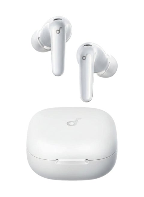 Soundcore R60i NC True Wireless Earbuds with Adaptive ANC, Hi-Res LDAC, 50H Playtime, AI Clear Calls, IP55, Fast Charging - White white